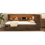 Lit de jour de couleur bois antique avec, grand lit et gigogne - beaucoup d'espace de rangement, rangement intégré pleine grandeur de style-1909013483