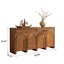 Buffet et vestibule en bois de frêne vintage 62,99 "avec arche