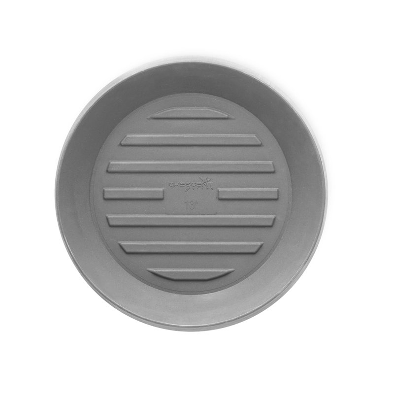 Circular Universal Round Planter Saucer, 2.5" H x 23.5" W x 23.5" D, Ash