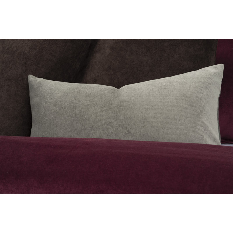 Ensemble de velours mat avec housse de couette et ensemble d'inserts par Siscovers, Rouge vin