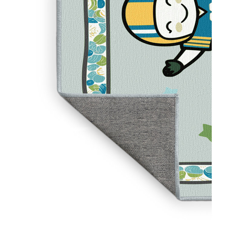 Tapis de football pour enfants The Holiday Aisle®, Rectangle 6 pi x 9 pi
