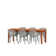 Anautica 6 - Person Patio Dining Set with Rectangular Table