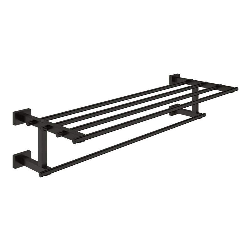 Porte-serviettes mural Essentials, Noir mat