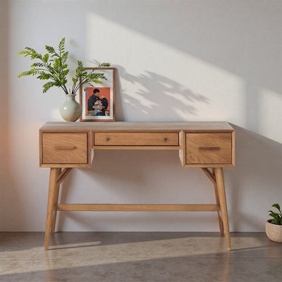 European style storage high legged desk
