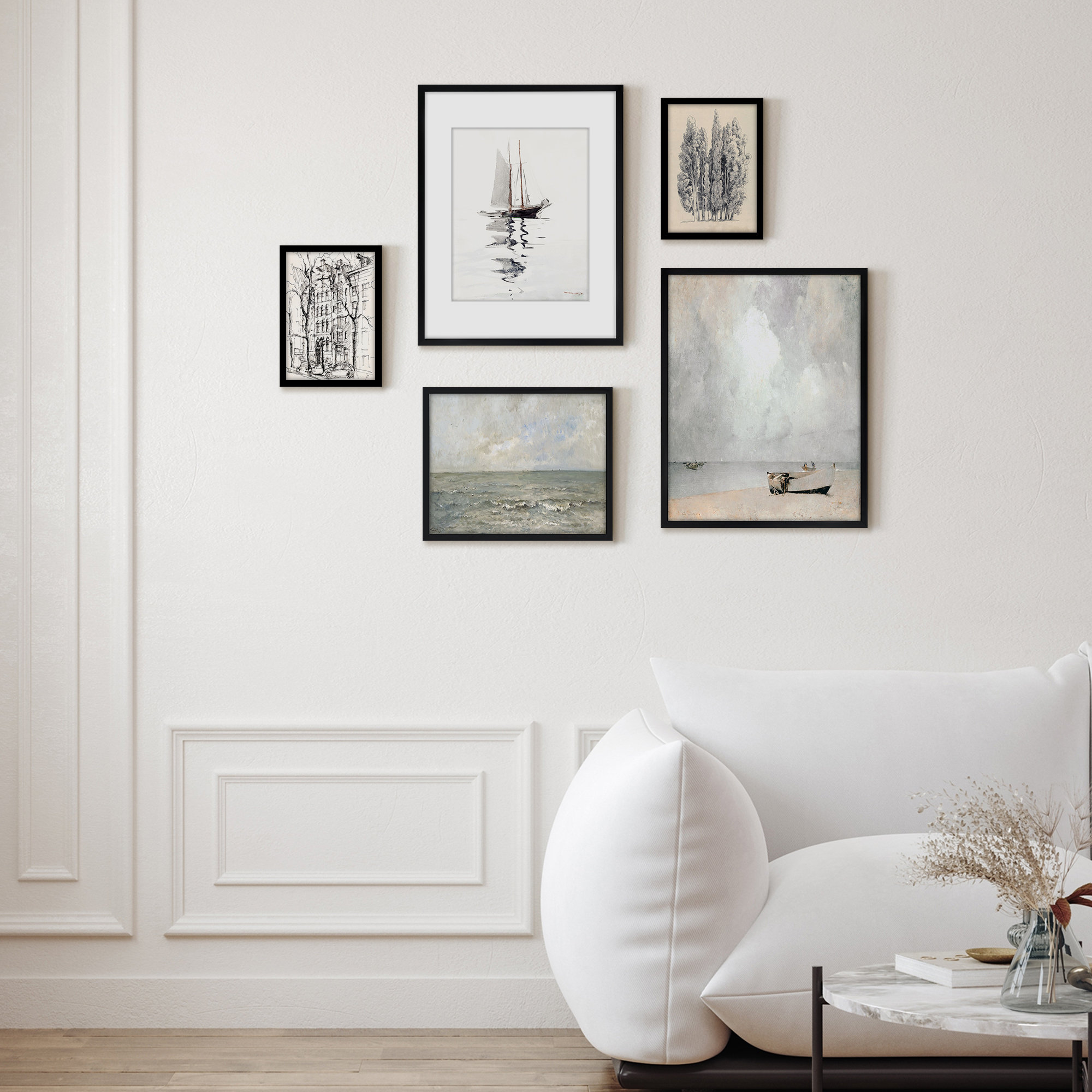 Lark Manor 5 Piece Vintage Gallery Wall Art Set - The South Strand Art ...