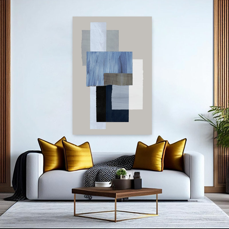 Art contemporain, art abstrait, H 60 po x l 40 po