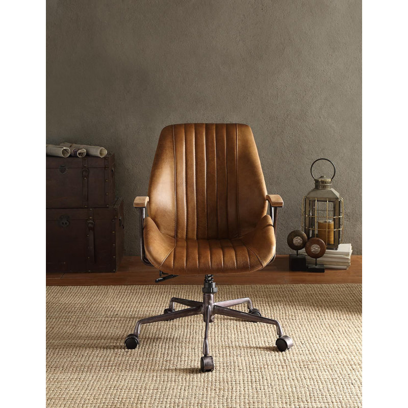 Fauteuil de 24 po de largeur, Similicuir brun clair