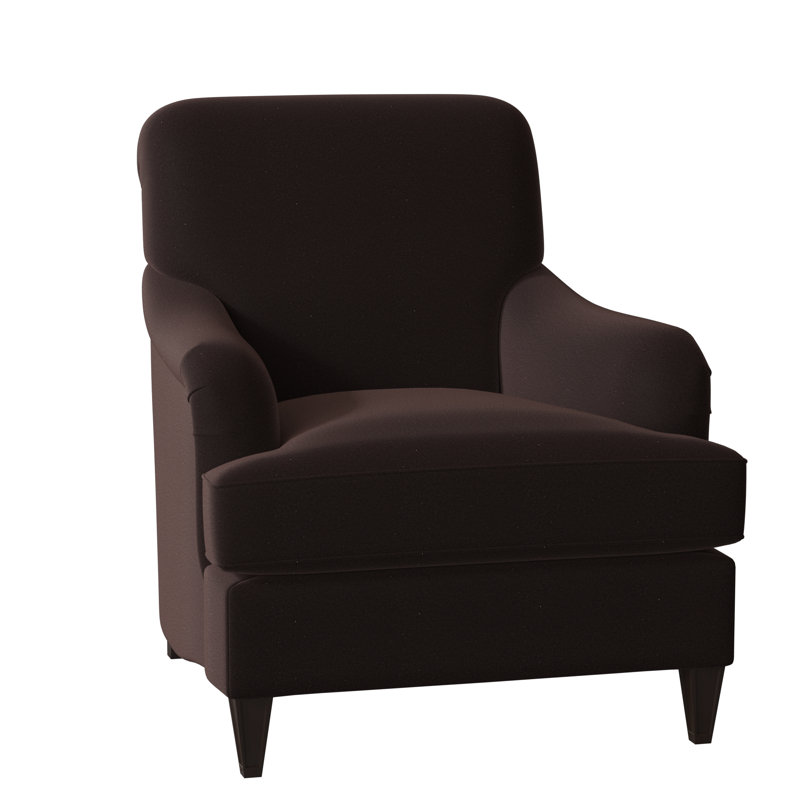 Bristol Upholstered Armchair, American Walnut, Margaret Mahogany