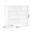 Armoire d'appoint en bois manufacturé brun massif