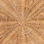 Table de bout ronde en rotin naturel - Table d'appoint en forme de tambour en osier tissé à la main pour le salon ou la véranda, miel clair