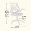 Fauteuil de direction en filet, finition