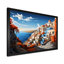 «Colorful Santorini Cityscape Popart III», reproduction d'art sur toile-1390996572-1390996566