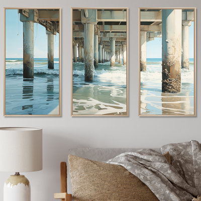 Quinlynn - Ensemble d'art mural quai côtier