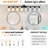 Contemporary 8- Vanity For Bathroom, Bedroom, Dressing Room, Frosted White Glass, Black Iron Frame, Energy Efficient, Effortless Installation Win Glass & Saving, Quick Decision-1927503700-1927503702