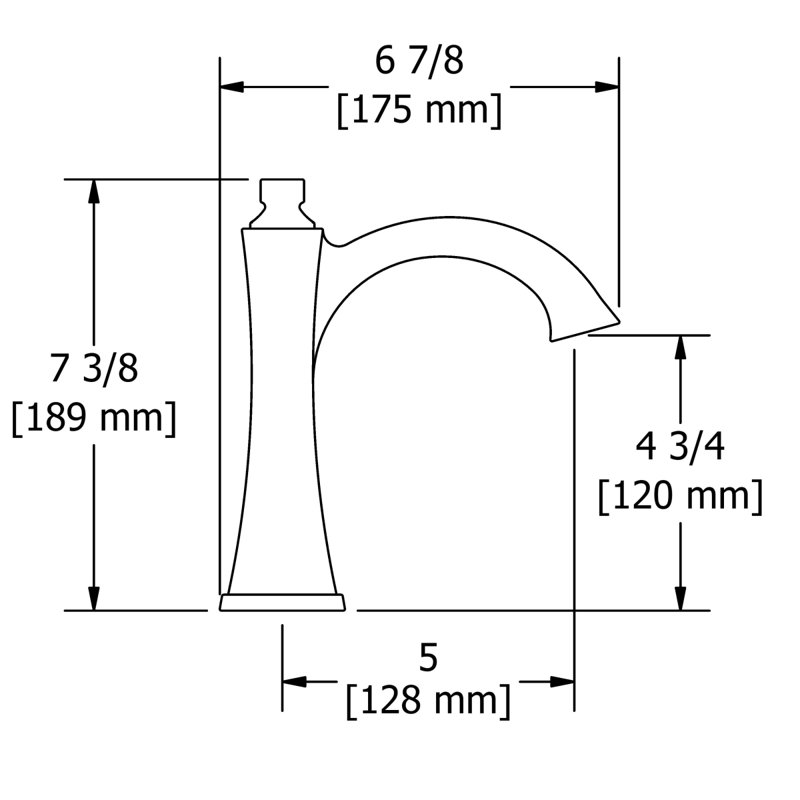 Robinet pour salle de bain Eiffel, Nickel poli