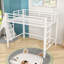 Classic Metal Loft Bed with Dual-Side Ladders-1798008969