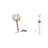 Modern 1 Light Silver Crystal Wall Sconce