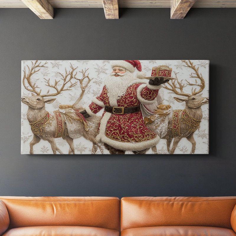 Christmas Series-XXVII- Toile tendue avec châssis - Prêt à accrocher, H 20 po x l 40 po