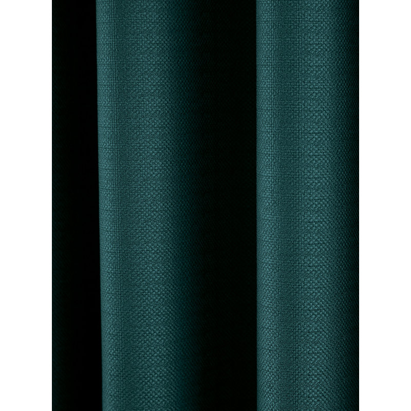 Eden Lined Eyelet Room Darkening Curtains, Teal, 168cm Width x 137cm Drop