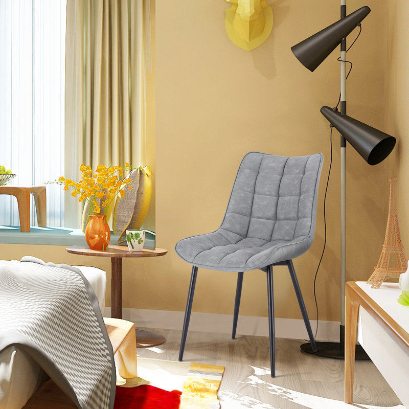 Vassar 46.5cm H Upholstered Side Chair, Light Grey