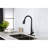 Single Handle Stainless Steel Kitchen Sink Faucet With Pull Down Sprayer-125382510