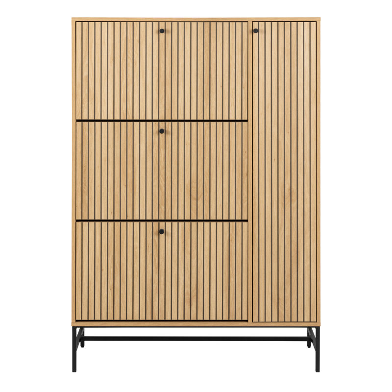 Roscigno 12 Pair Flip Down Shoe Storage