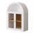 31.4"H Arched Wall Glass Bathroom Cabinet-109161399