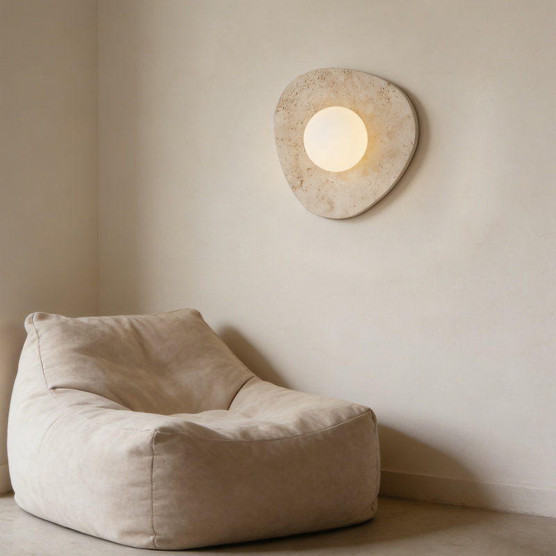 1-light Modern Wall Sconces Wall Mounted Lamp 11.8 Inch Wabi-sabi Wall Lights For Bedroom