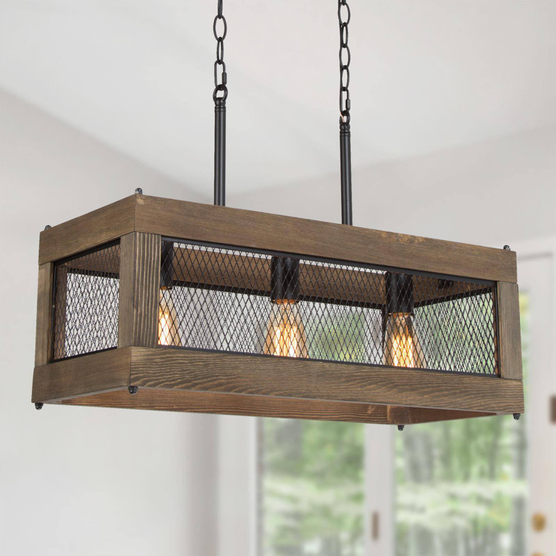 Luminaire suspendu pour îlot de cuisine 3 lumières Aziz