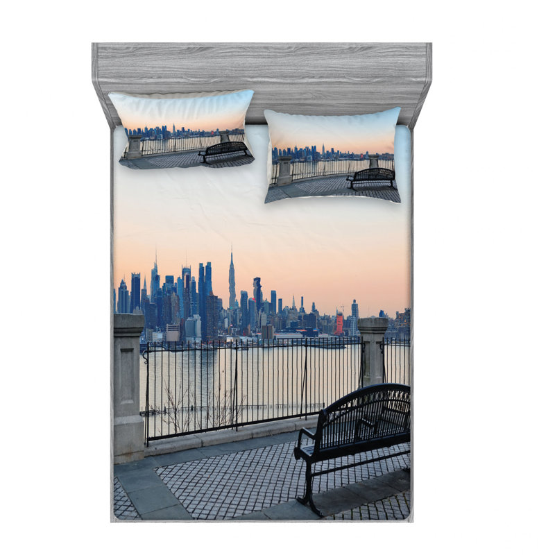 Microfiber Sheet Set, Full/Double Sheet Set with Fitted Sheet