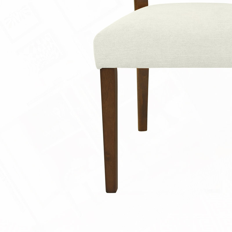 Chaises de salle à manger Callan, Noyer, Beige