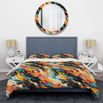 Ensemble de housse de couette Multicolor Artistic Expression I