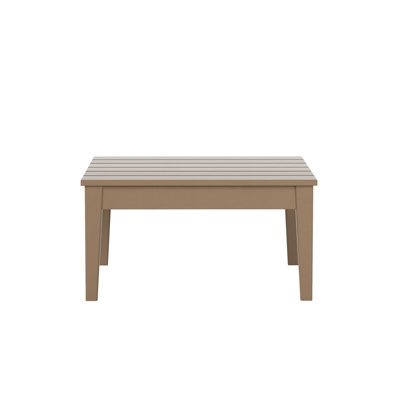 Table basse d'extérieur carrée en PEHD Joubert