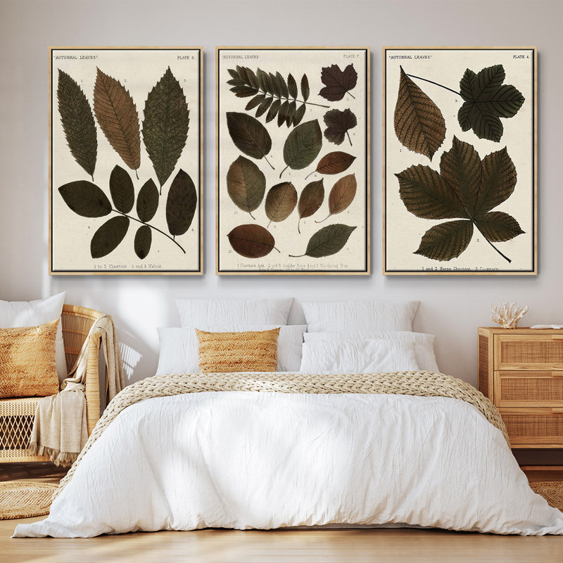 " Dunbar I " 3 - Pieces, Natural Wood, 27" H x 54" W