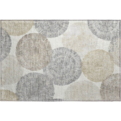 Premium Machine Washable Mayfield AMF2351 Abstract Rug