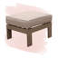 Repose-pieds d'extérieur avec coussin Gelston