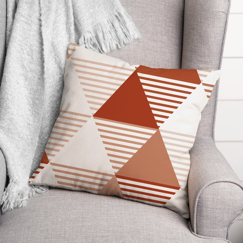  Coussin décoratif intérieur / extérieur, Orange / Rouge