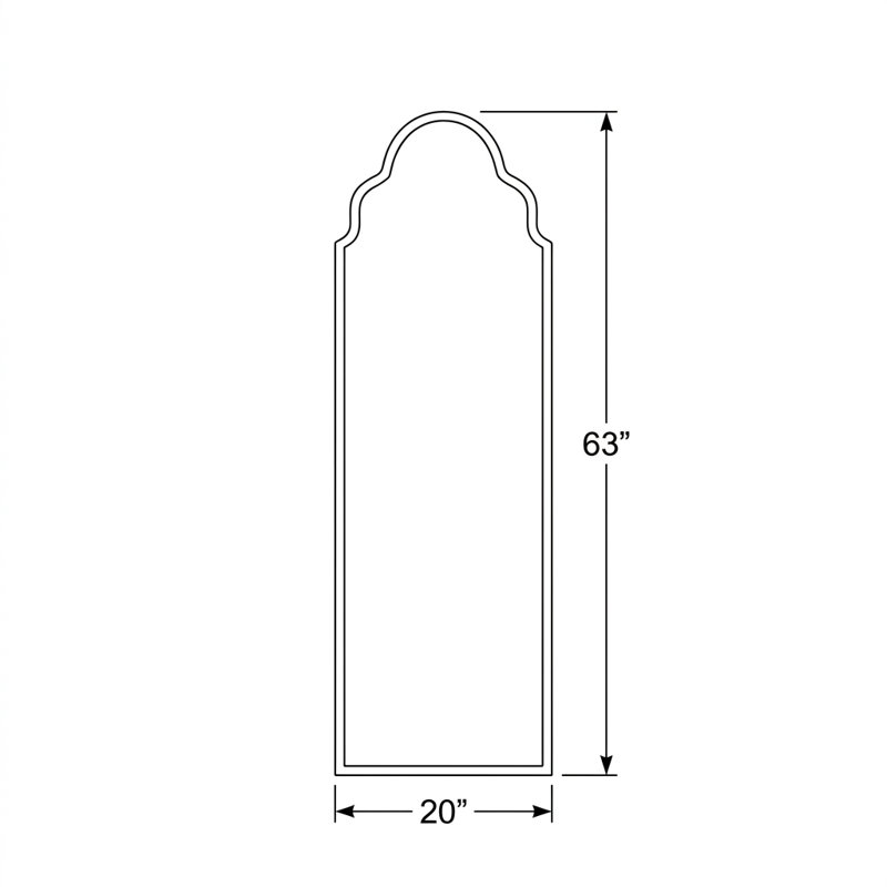 Miroir Ephesus l 20 "x H 63"