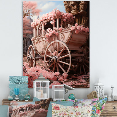 " Romanticism Pink Wedding Carriage "