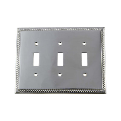 Rope 3-Gang Toggle Light Switch Wall Plate