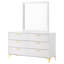 Commode 6 tiroirs avec miroir James White