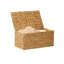 Panier de rangement avec couvercle Jom, jacinthe 27 po brun clair Jom-124811893