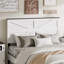 Queen size wooden bed with sturdy legs-187357064