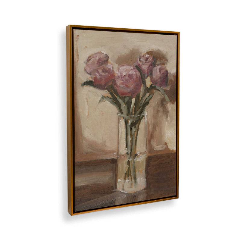 «Sunlit Bouquet II» par Ethan Harper, reproduction d'art, «Floater», reproduction encadrée sans passe-par, H 40 po x l 30 po