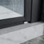 Bi-Fold Semi-Frameless Shower Doors In Matte Black With Clear Glass