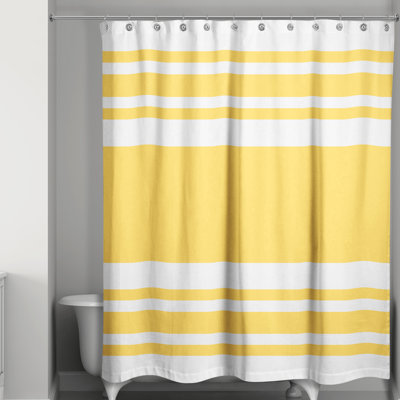 Hylan Striped Shower Curtain