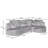Sleeper, Modern  Curved L-Shape Luxury Basic Sectional Sofa Oversized Sofa: Minimalist Design, Comfy  Couch