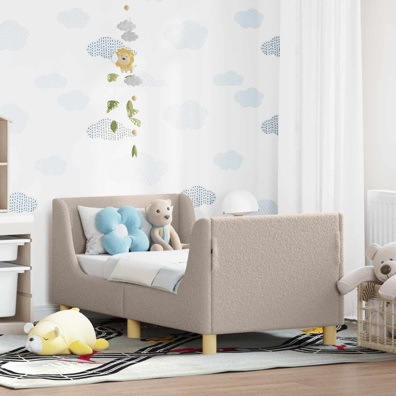 Bed Frame, Light Grey/Natural, Cot Bed / Toddler (70 x 140cm)
