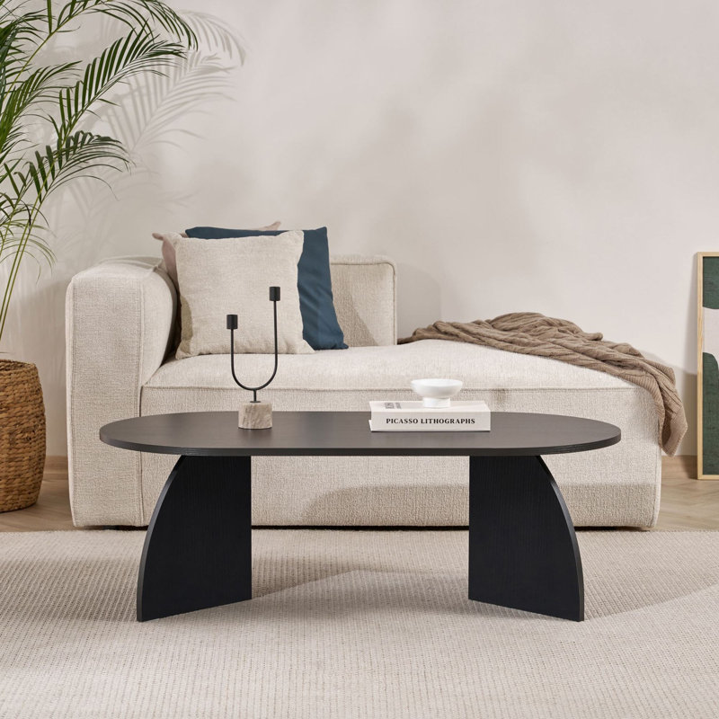 Coffee Table, 60cm H x 120cm W x 40cm D, Wood Black