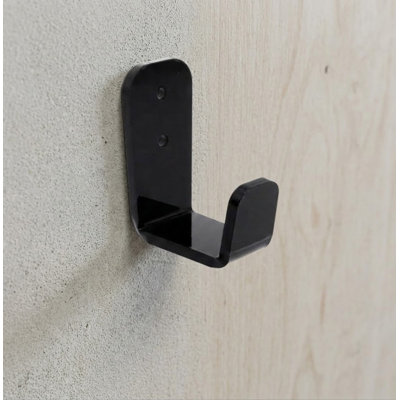 Porte-équipement mural compact pour 2 paires de bâtons de ski, cannes à pêche, bâtons de hockey ou bâtons de randonnée, garage peu encombrant et rangement à la maison mesurant 2,48 po x 1,37 po x 1 po